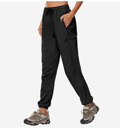 Quick-dry Pants Women's Summer Thin Sports Outdoor Hiking Mountaineering Sun Protective